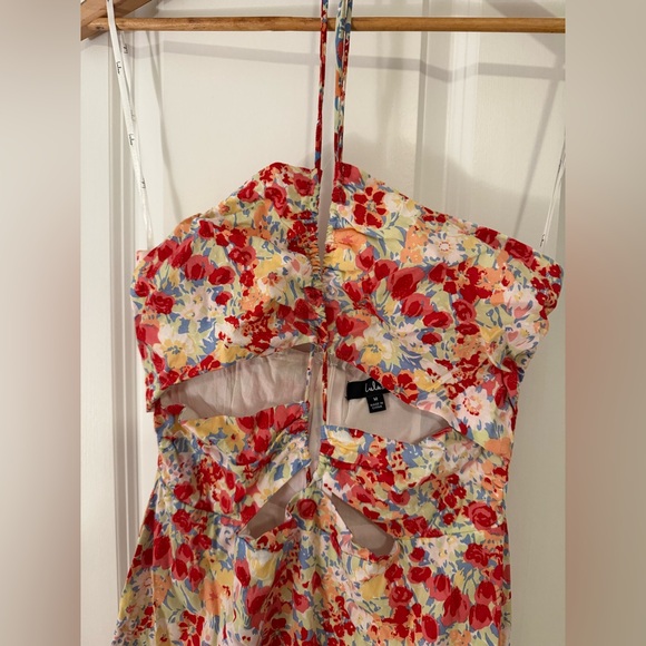Lulus Floral Halter Dress - size M - Picture 5 of 7